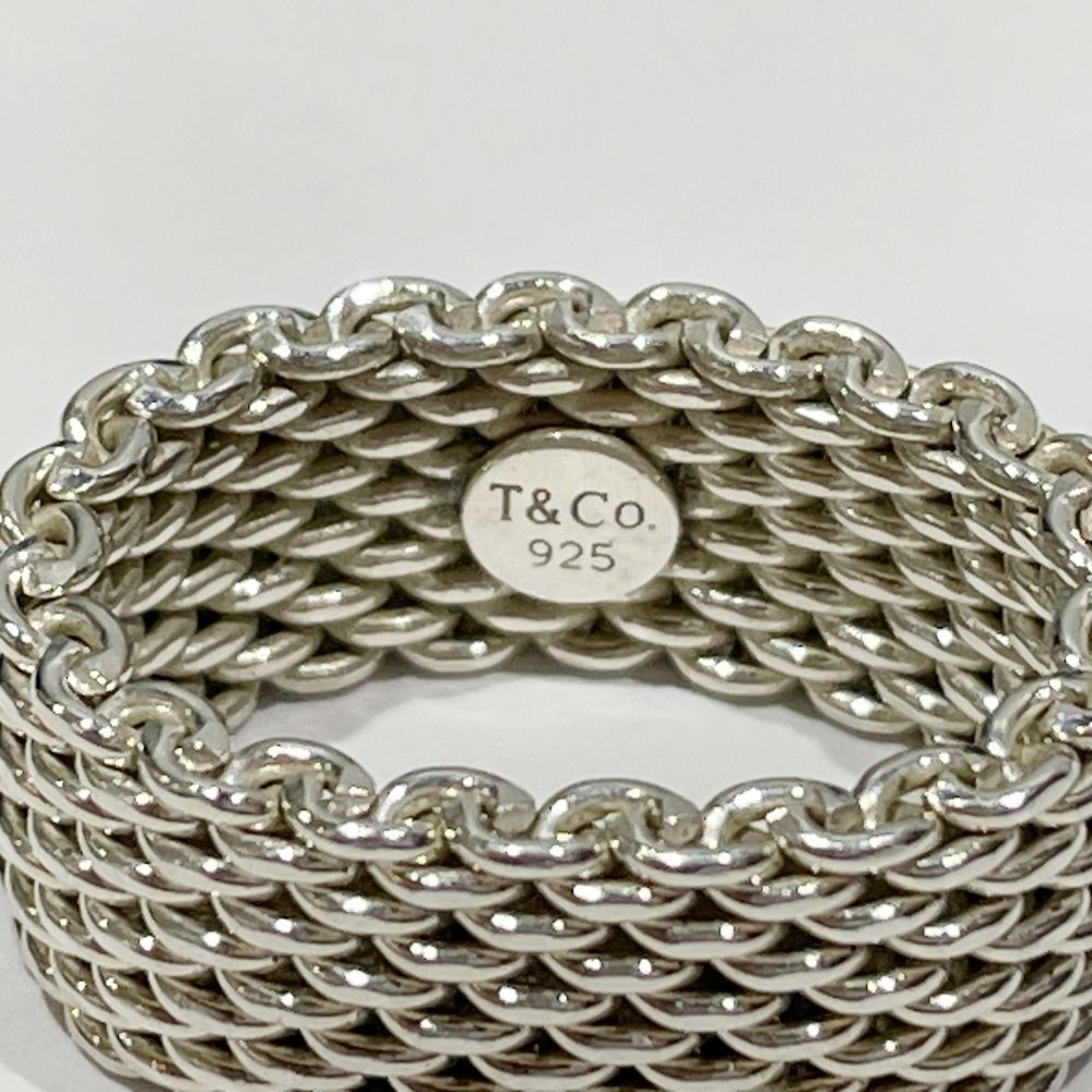 TIFFANY&amp;Co. Somerset Mesh No. 11 Ring Silver 925 Women's [Used AB] 20231208