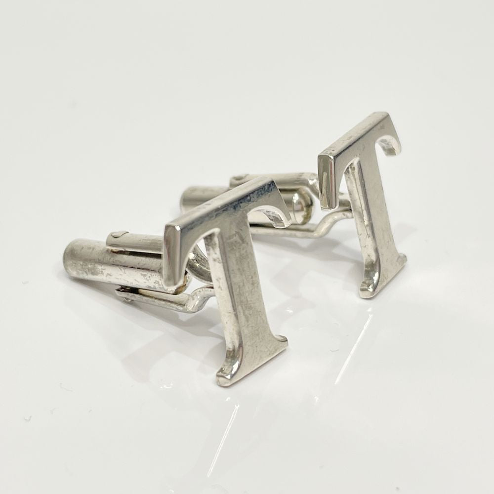 TIFFANY&amp;Co. T Logo Cufflinks Cufflinks Silver Men's [Used B] 20240209