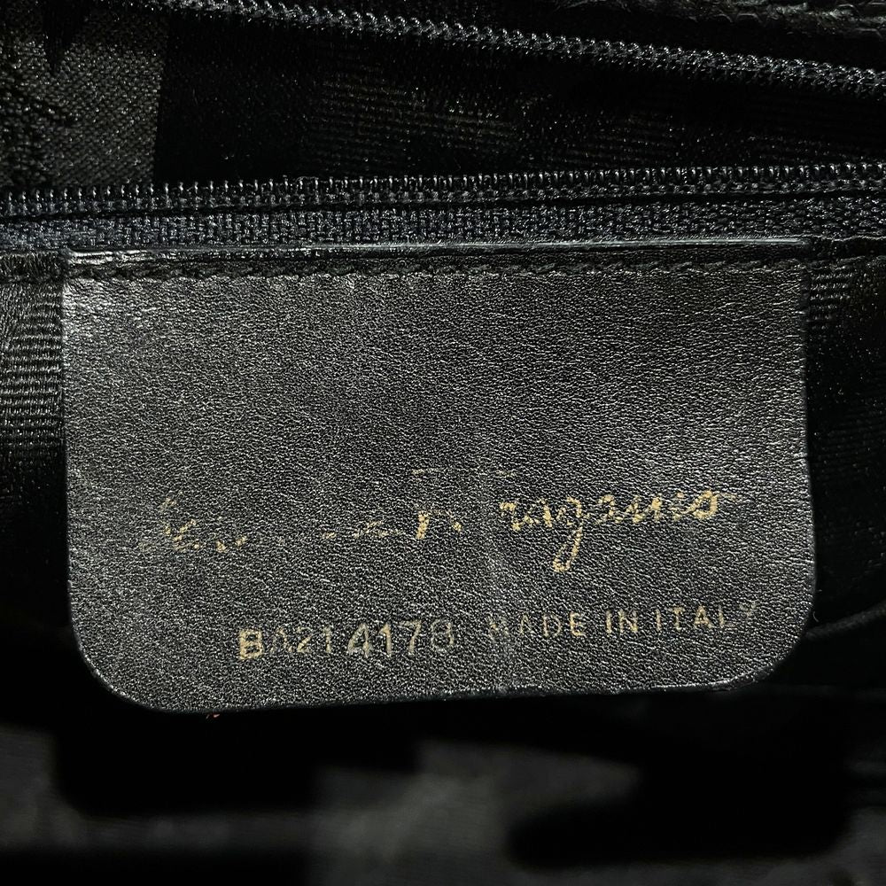 Salvatore Ferragamo (Salvatore Ferragamo) Vara Ribbon 2WAY Vintage Embossed BA214178 Handbag Leather Women's [Used AB] 20240217