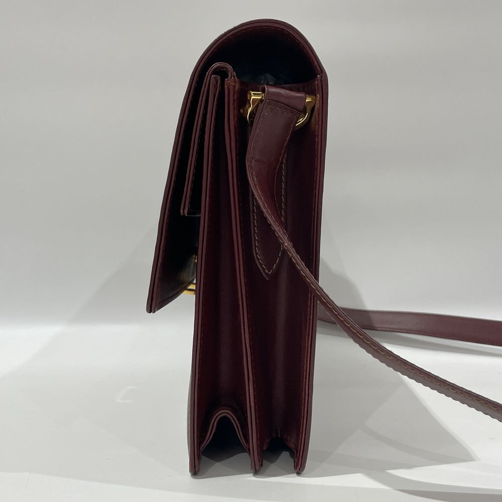 CARTIER Mastline Crossbody Shoulder Bag Leather Women's [Used AB] 20240211