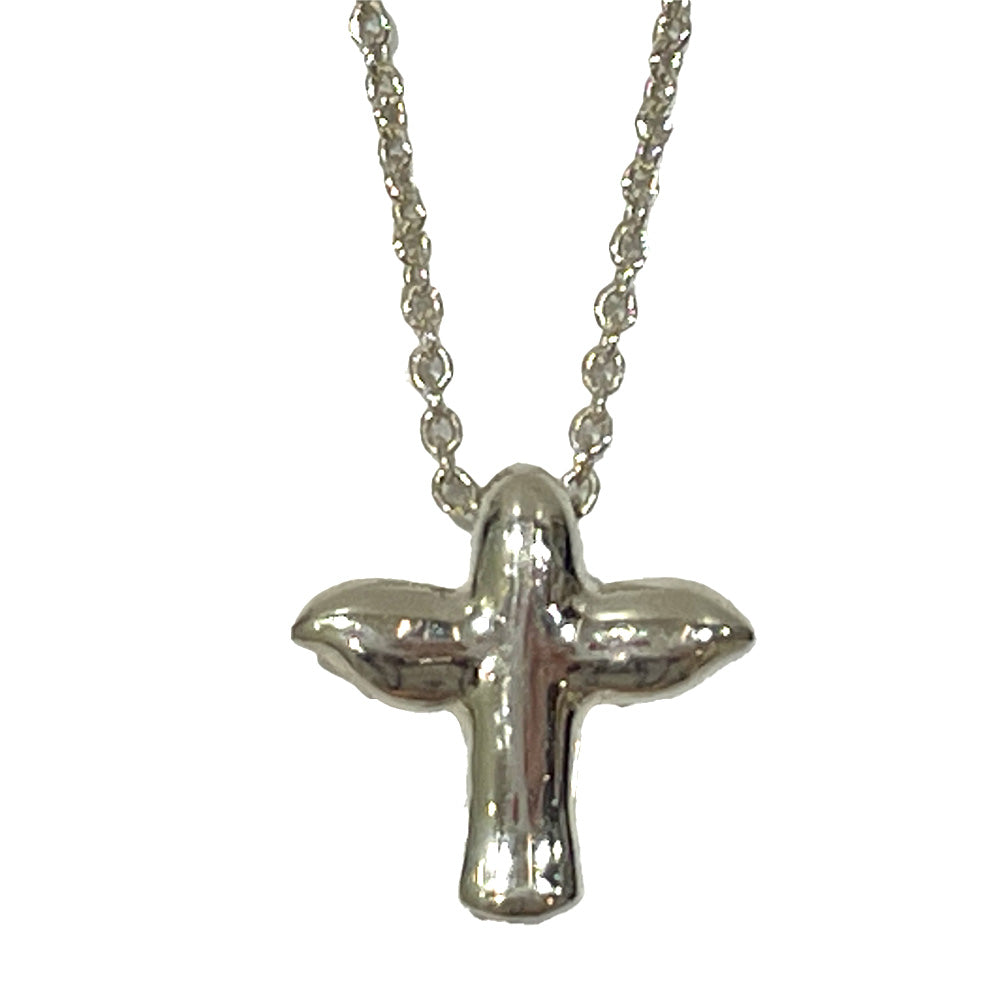 TIFFANY&amp;Co. Bird Cross Necklace Silver 925 Women's [Used AB] 20240209
