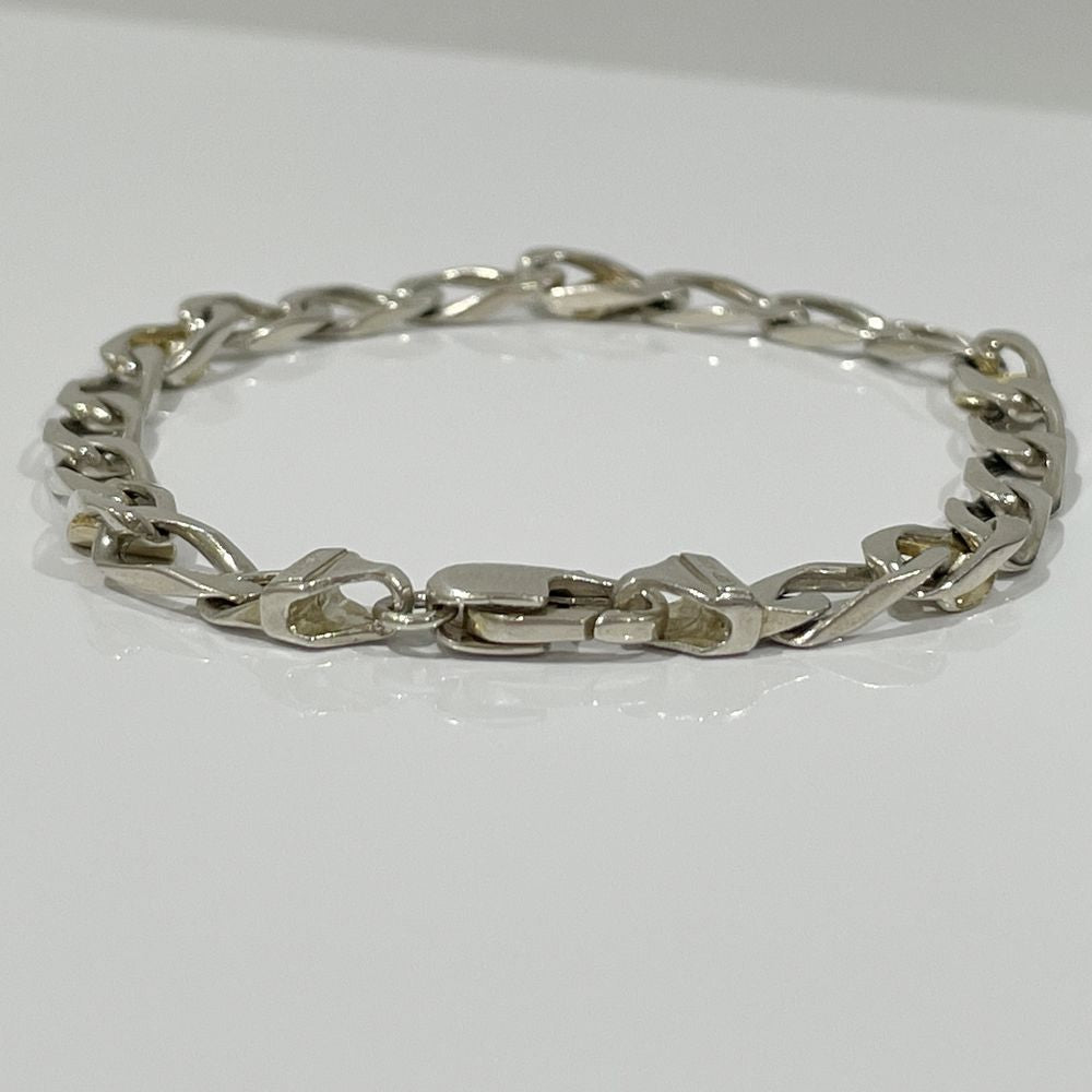 TIFFANY&amp;Co. Figaro Chain Link Vintage Vintage Bracelet Silver 925/K18 Yellow Gold Women's [Used B] 20240209