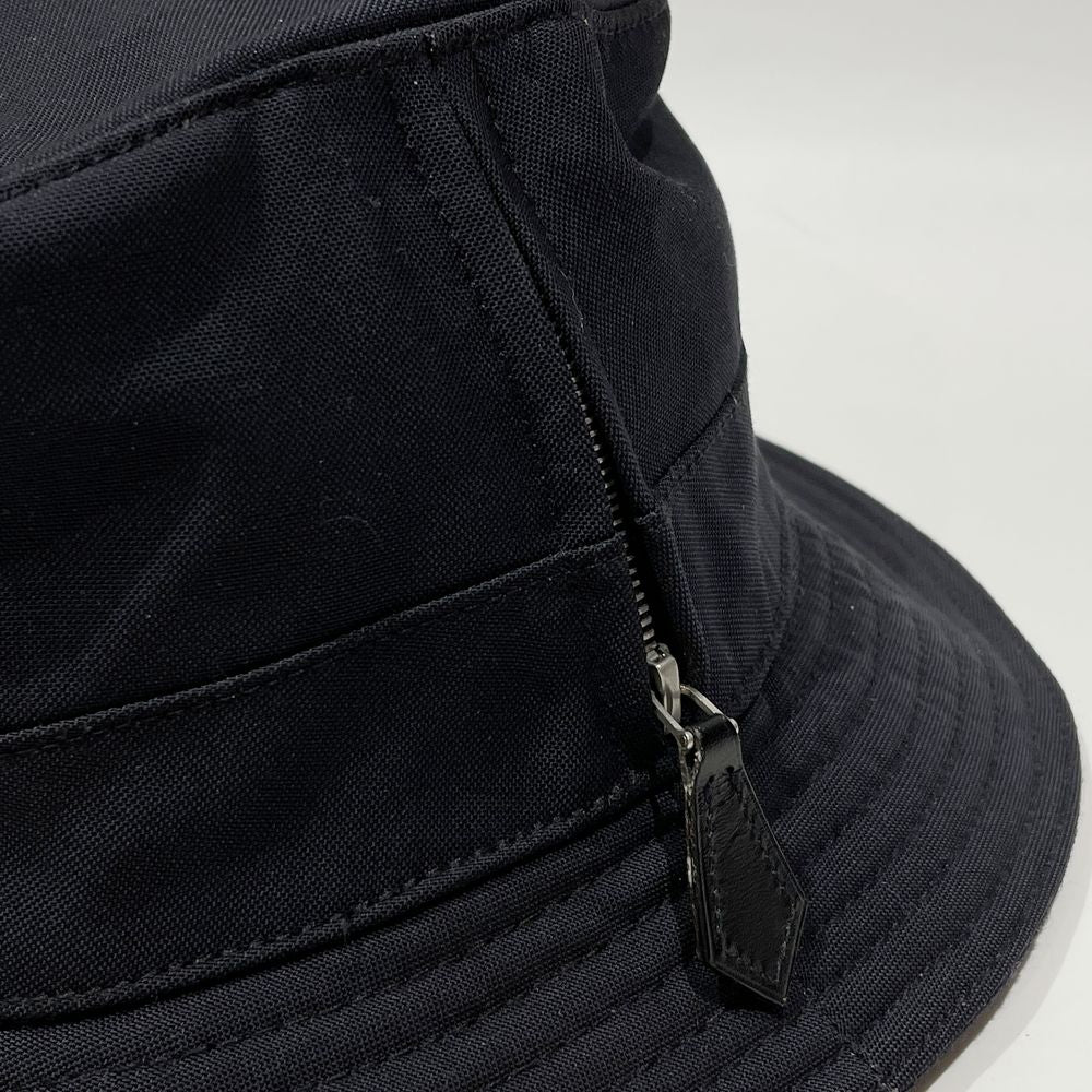 HERMES Bucket Side Zip 57 Hat Polyester/Cotton/Wool Women's [Used B] 20240214
