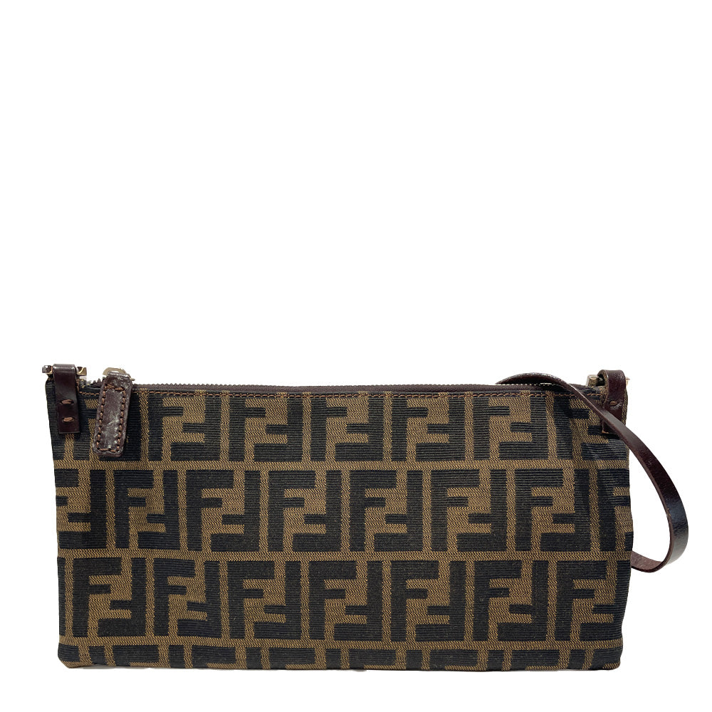 FENDI Zucca Square Vintage Crossbody Shoulder Bag Canvas/Leather Women's [Used B] 20240203