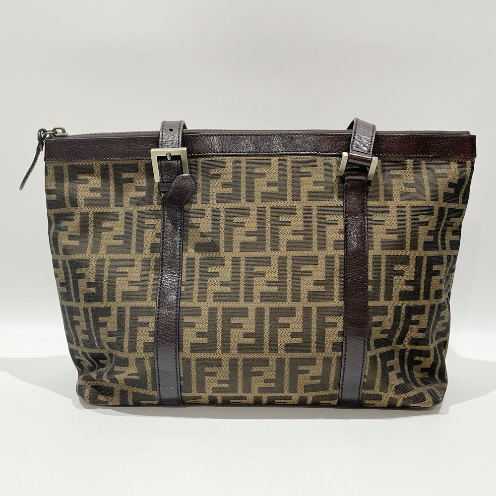 FENDI Zucca Allover Pattern Shoulder Bag 8BH179 Shoulder Bag Canvas/Leather Women's [Used B] 20240203