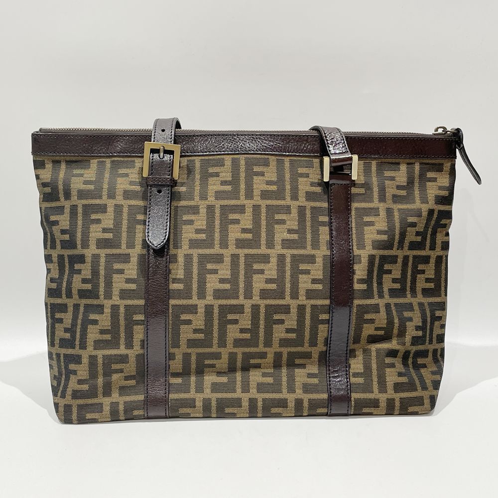 FENDI Zucca Allover Pattern Shoulder Bag 8BH179 Shoulder Bag Canvas/Leather Women's [Used B] 20240203