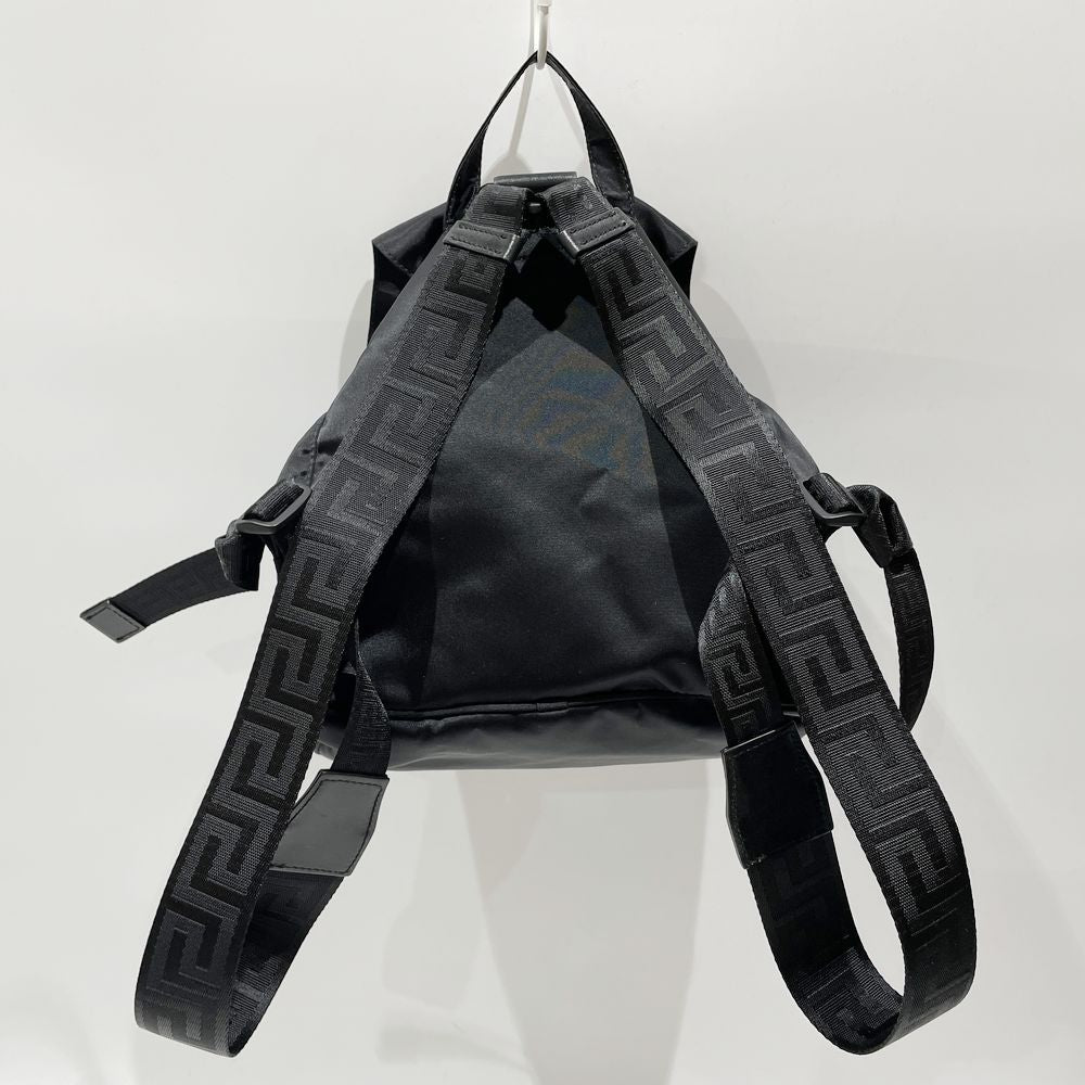 Gianni Versace (Gianni Versace) Medusa Drawstring Purse Mini Current Item Rucksack/Daypack Nylon/Leather Women's [Used AB]