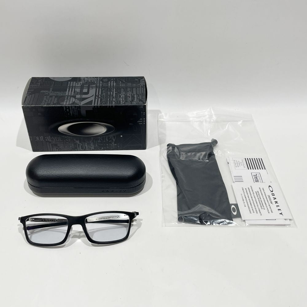 OAKLEY OX8096-0155 Satin Black PITCHMAN Prescription Glasses Square Frame Eyewear Glasses Acetate/Metal/Rubber Unisex [Used AB] 20240214