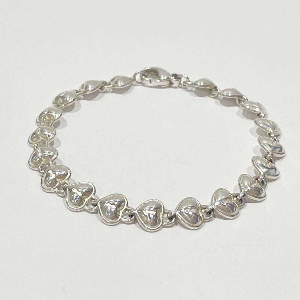 TIFFANY&amp;Co. Heart Lock Key Bracelet Silver 925 Women's [Used AB] 20240207