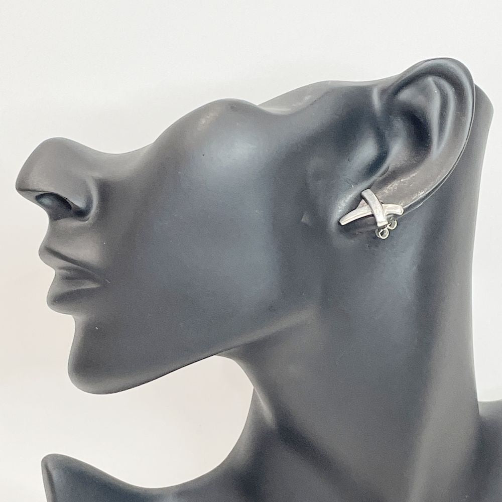 TIFFANY&amp;Co. Paloma Picasso Kiss Earrings Silver 925 Women's [Used AB] 20231219