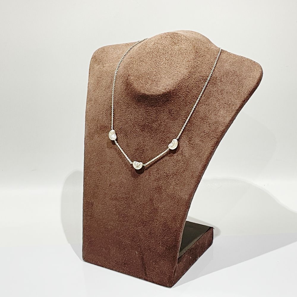 TIFFANY&amp;Co. Elsa Peretti Beans Triple Necklace Silver 925 Women's [Used B] 20240220