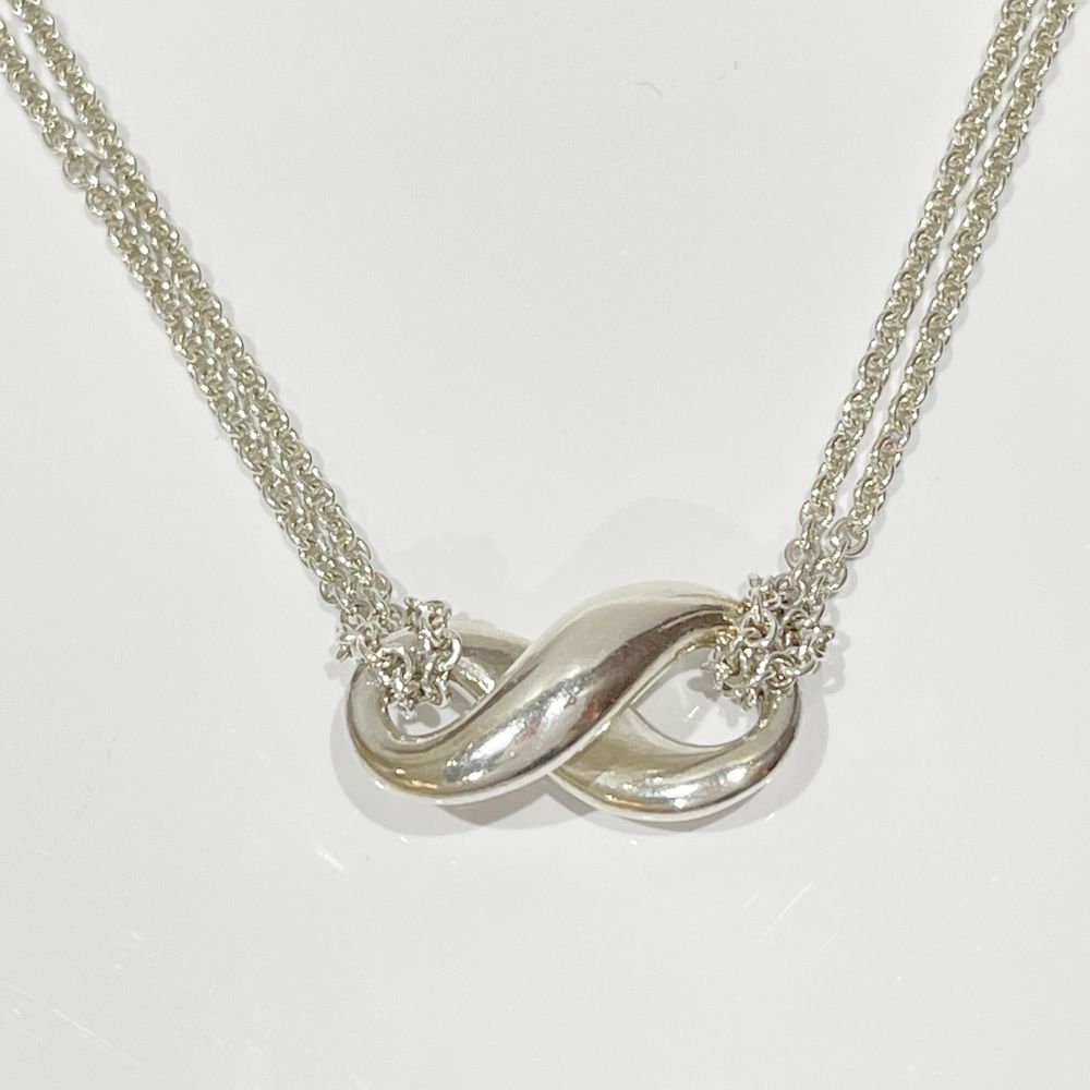 TIFFANY&amp;Co. Infinity Necklace Silver 925 Women's [Used AB] 20240220