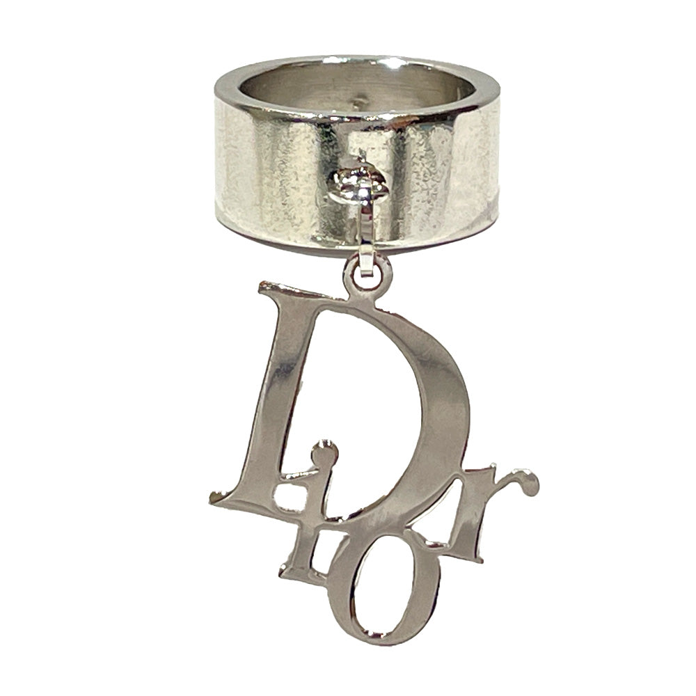 Christian Dior(クリスチャンディオール) ロゴ ワイド ヴィンテージ 7 14号 リング・指輪 メタル レディース【中古B】20240223
