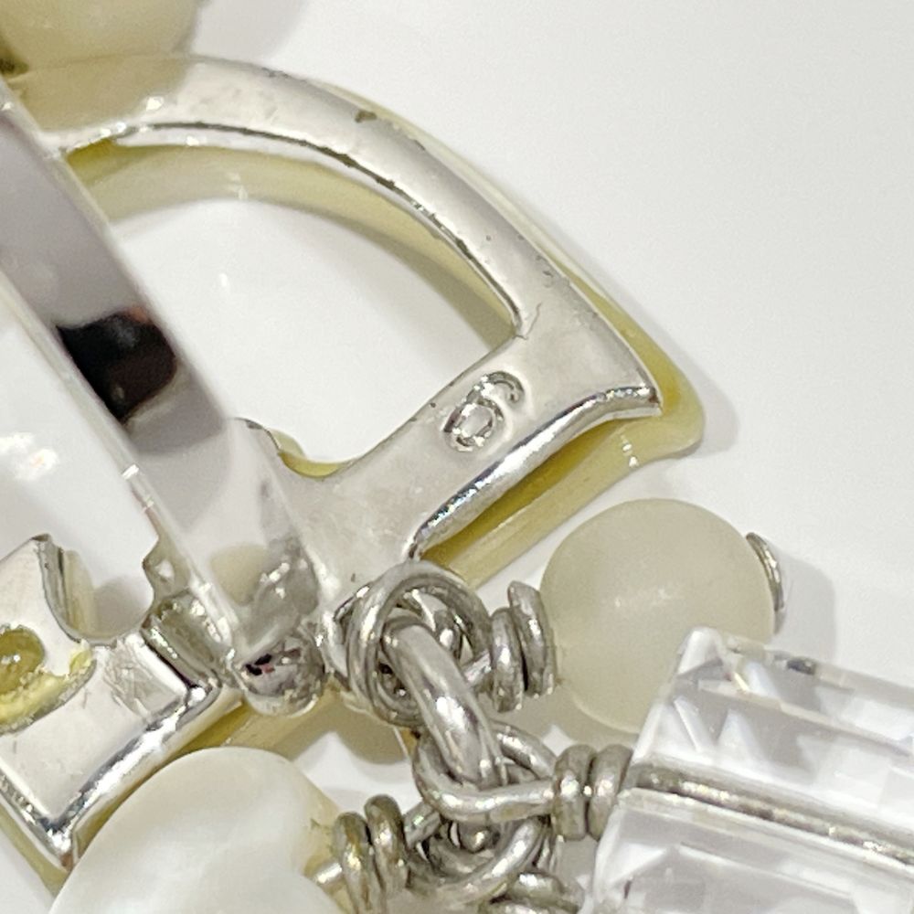 Christian Dior(クリスチャンディオール) ロゴ ハート カラーストーン ヴィンテージ 11.5号 リング・指輪 メタル/シェル レディース【中古B】20240223