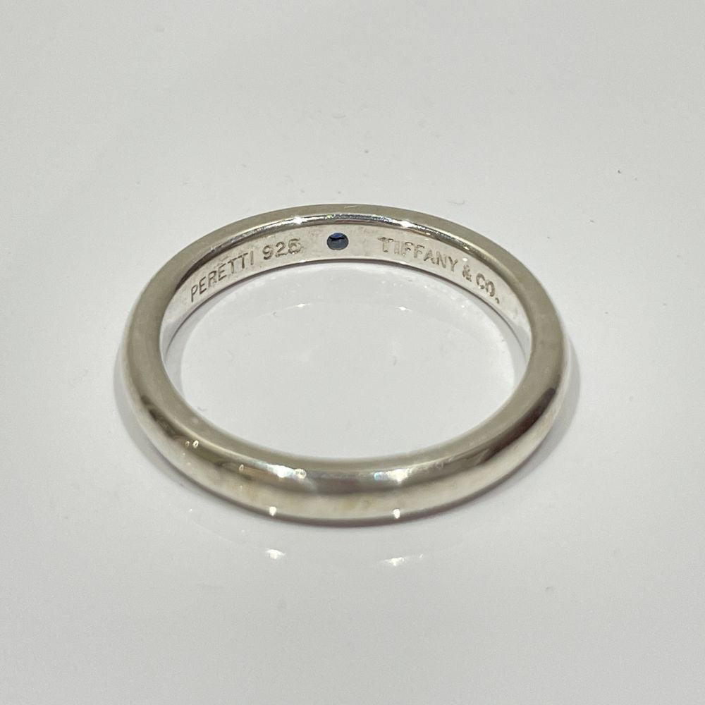 TIFFANY&amp;Co. Stacking Band Sapphire No. 9 Ring Silver 925 Women's [Used AB] 20240209