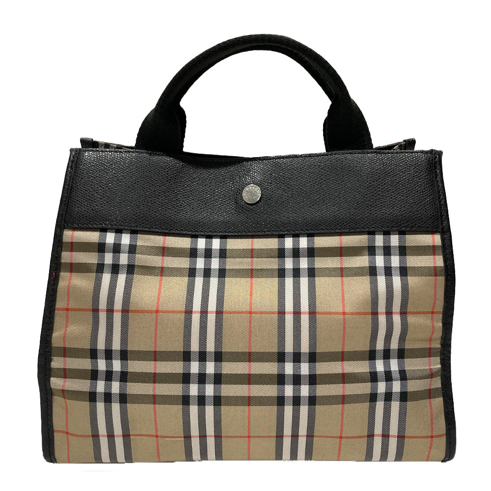BURBERRY London Nova Check Mini Handbag Canvas/Leather Women's [Used B] 20240224