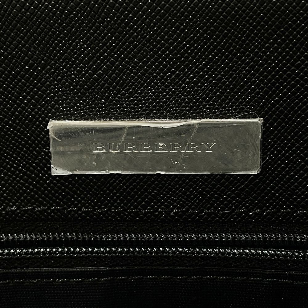 BURBERRY(バーバリー) ロゴ ノバチェック ポケット ハンドバッグ キャンバス/レザー レディース【中古A】20240224