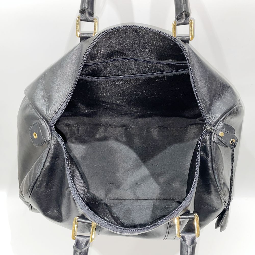 LOEWE Anagram Travel Bag Vintage Boston Bag Leather Women's [Used B] 20240211