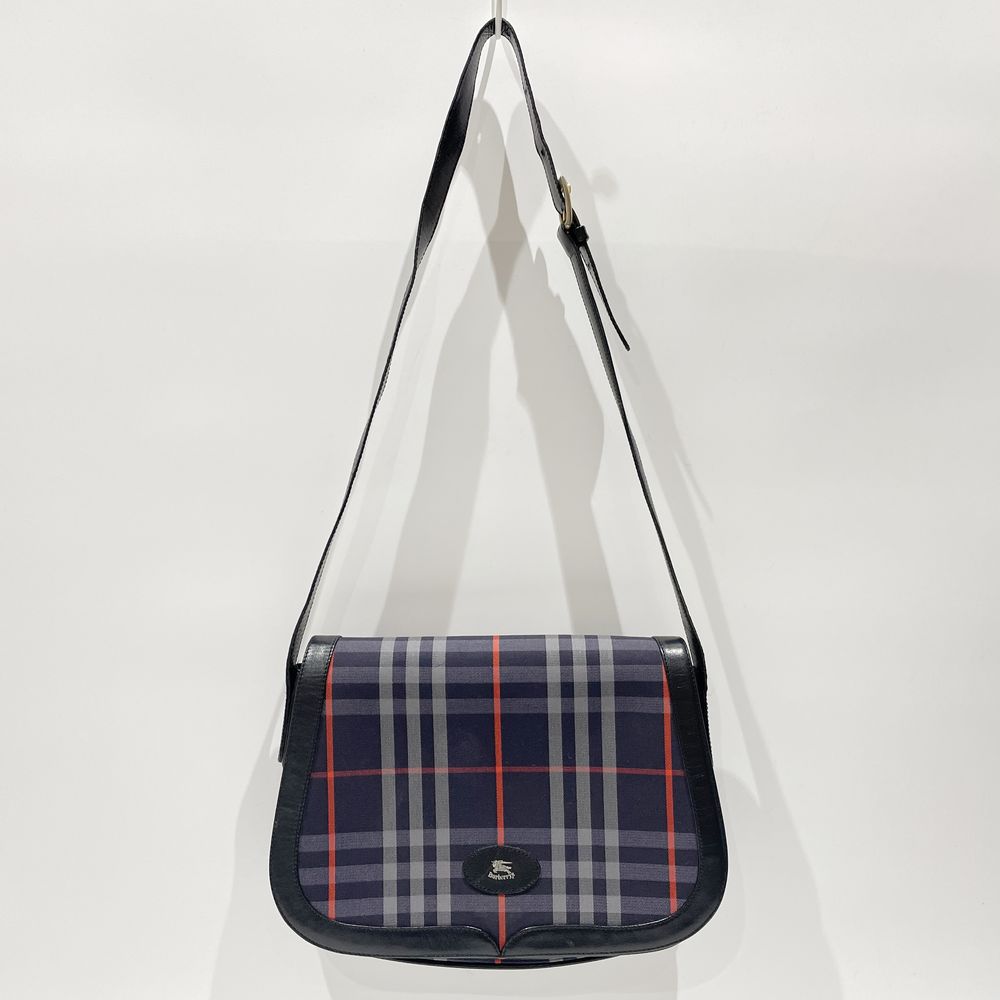 Burberrys Check Crossbody Vintage Shoulder Bag Canvas/Leather Women's [Used B] 20240224