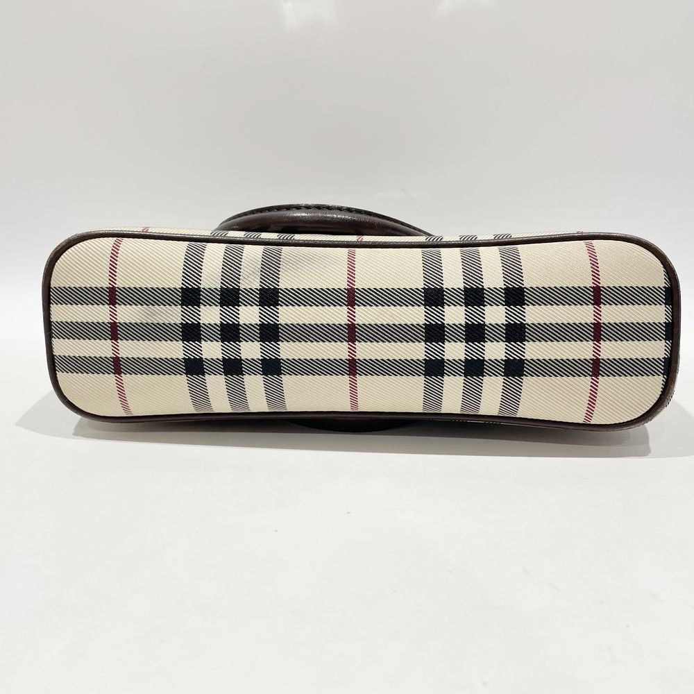 中古B/標準】BURBERRY バーバリー ロゴ プレート ノバチェック ミニ レディース ハンドバッグ20453745