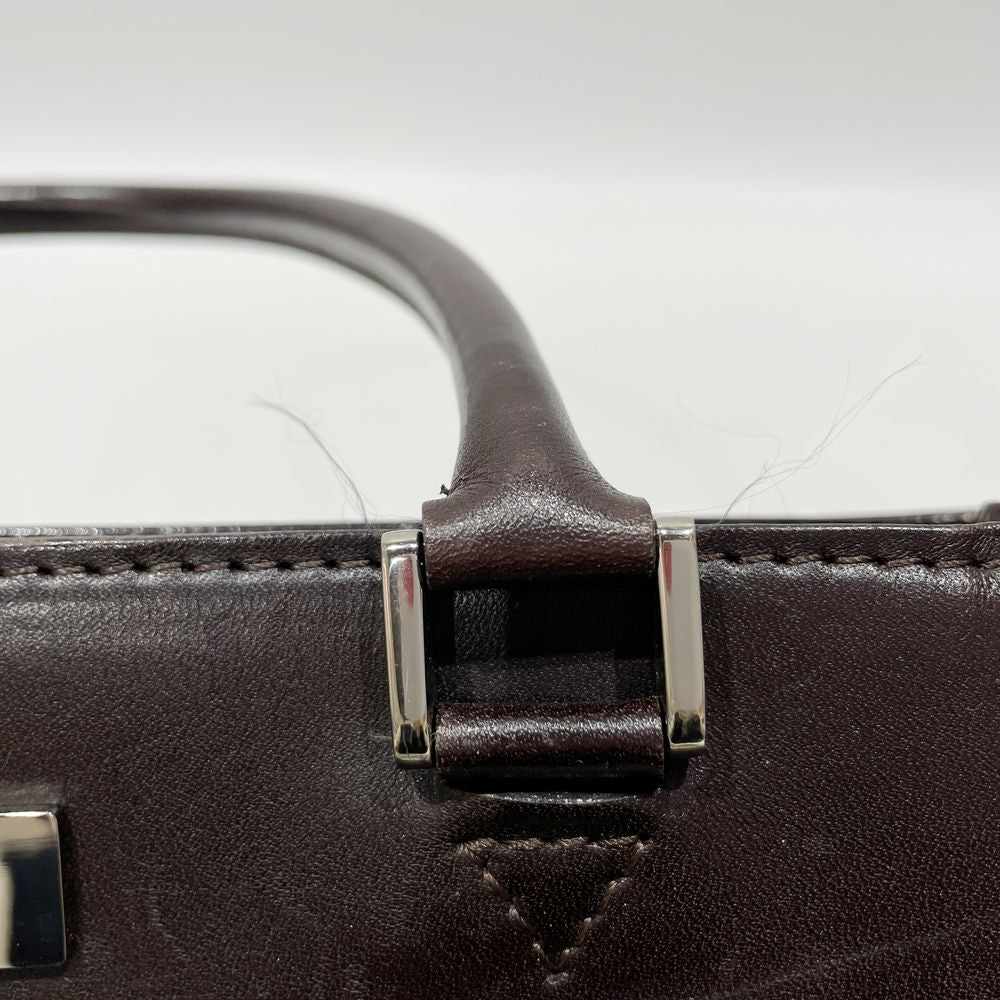 BURBERRY Logo Plate Nova Check Mini Handbag Canvas/Leather Women's [Used B] 20240224
