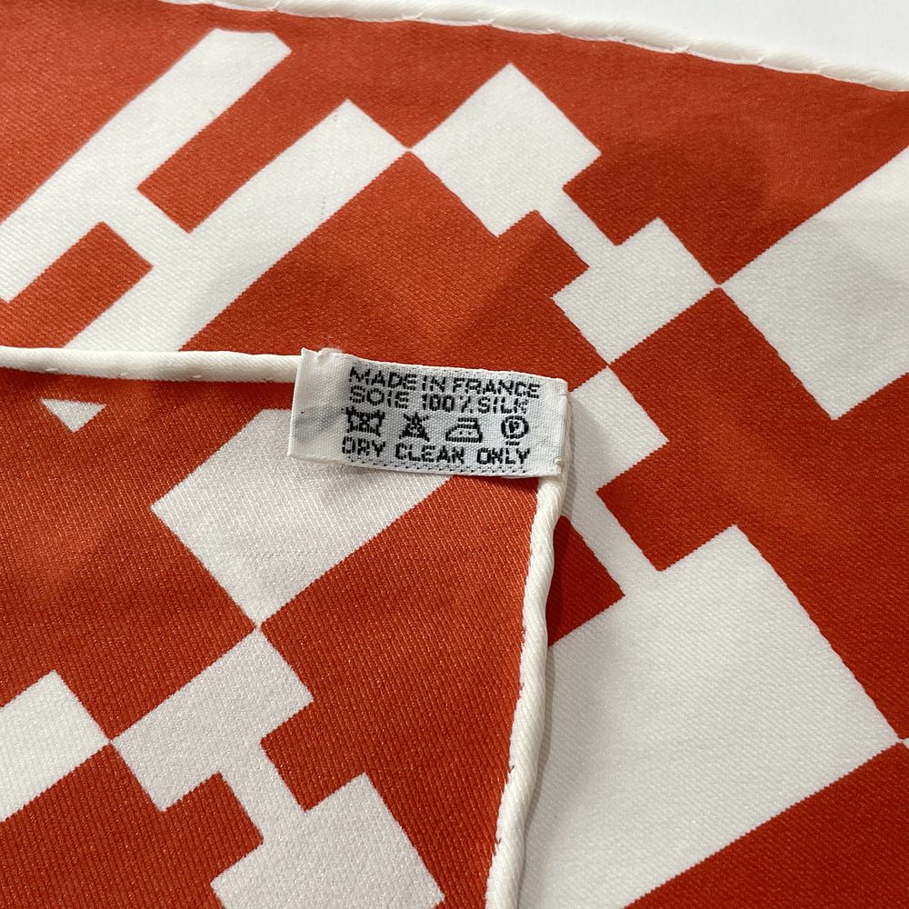 中古AB/使用感小】HERMES エルメス カレ65 オプアッシュ Op'H 総柄