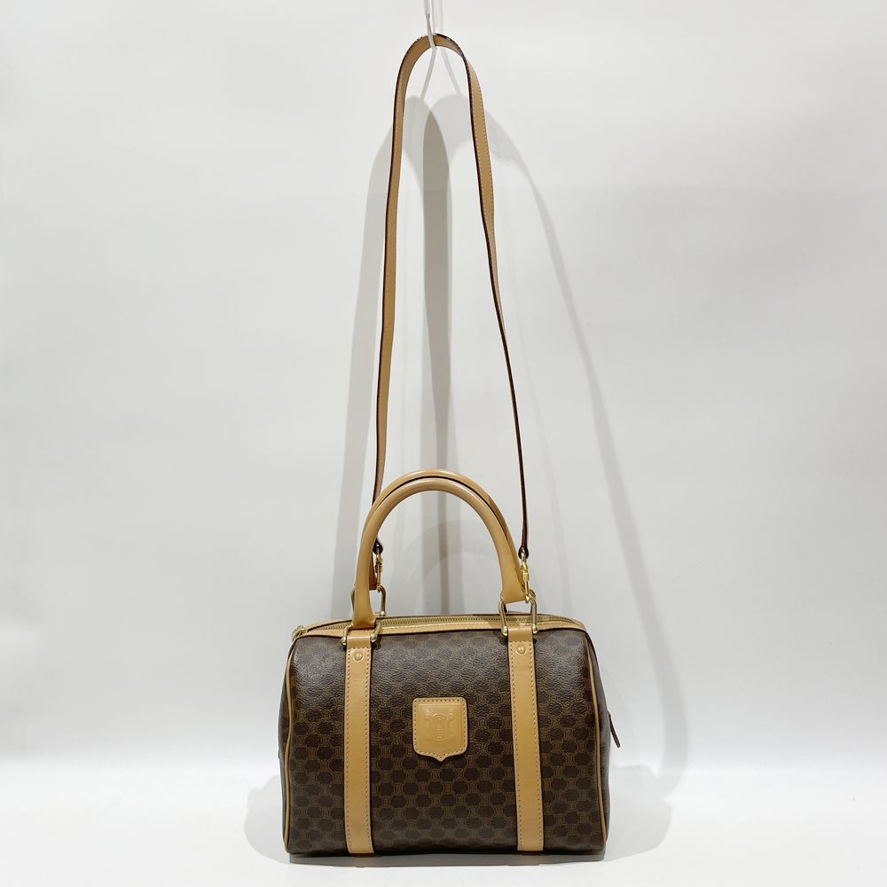 CELINE Macadam Vintage 2WAY Mini Boston Bag PVC/Leather Women's [Used B] 20240211