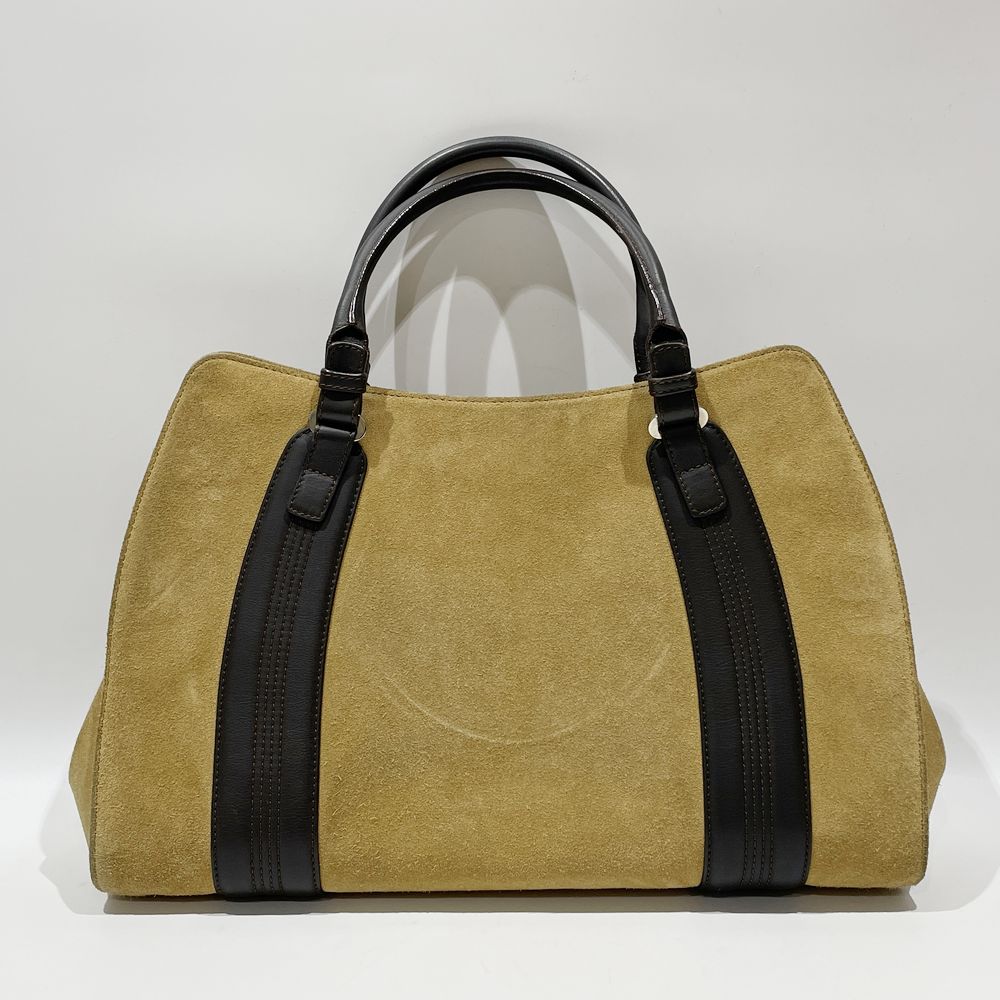 LOEWE Camoscio Anagram Bicolor Handbag Suede/Leather Women's [Used B] 20240211