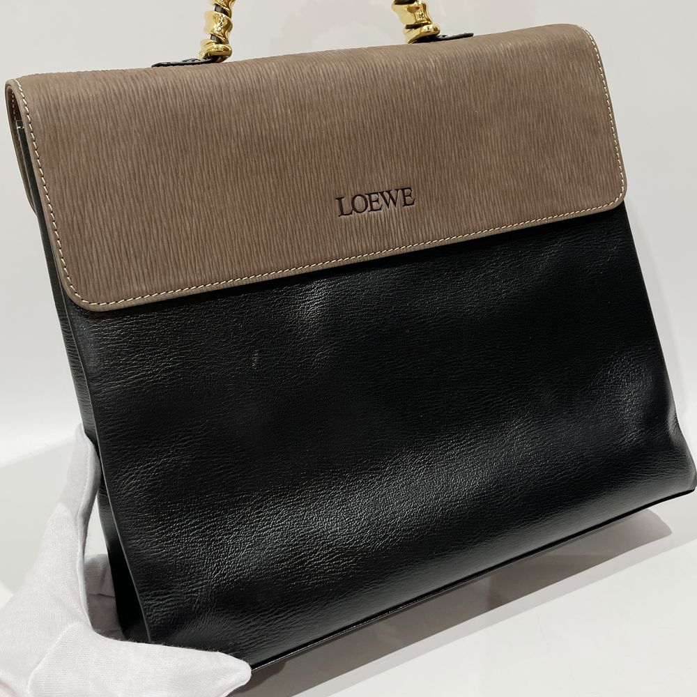 LOEWE Velazquez Twist Vintage Handbag Leather Women's [Used AB] 20240217