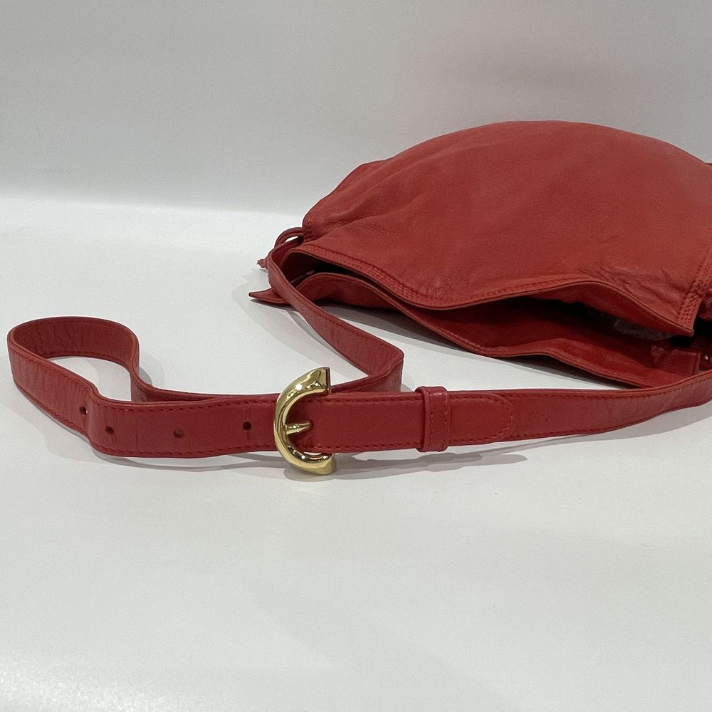 LOEWE Anagram Nappa Drawstring Crossbody Vintage Shoulder Bag Leather Women's [Used B] 20240217