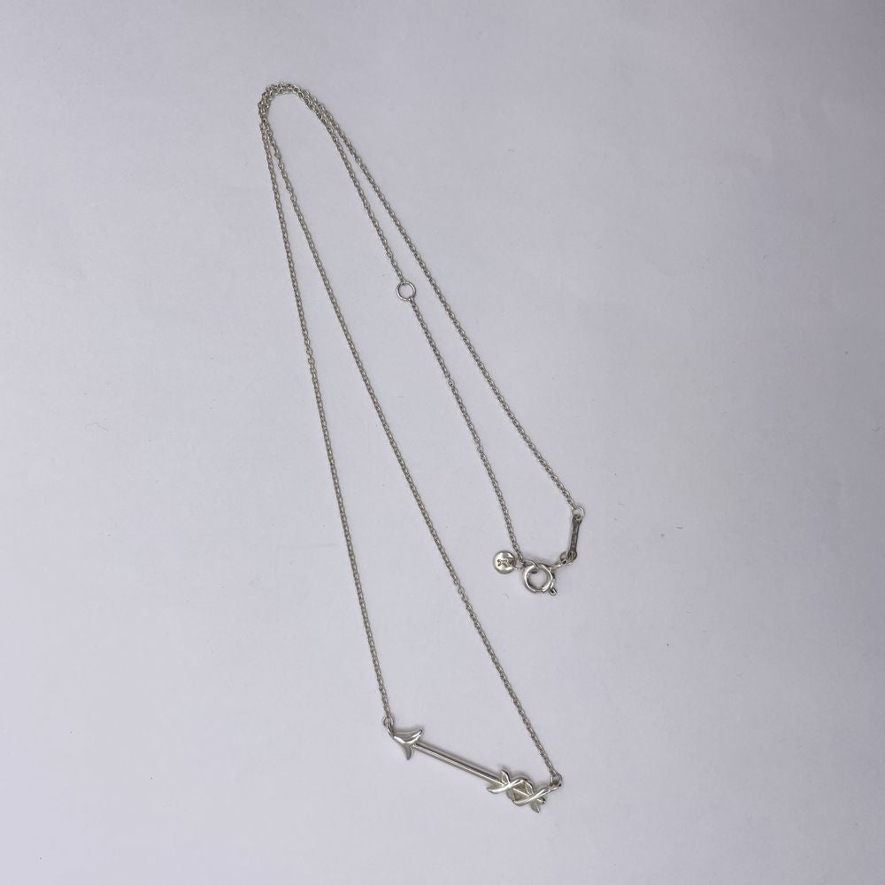 TIFFANY&amp;Co. Paloma Picasso Graffiti Arrow Necklace Silver 925 Women's [Used AB] 20240225