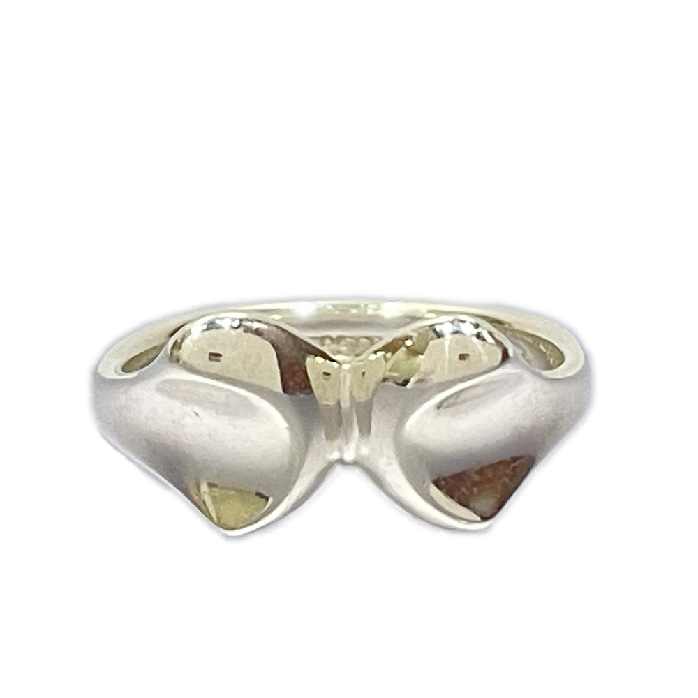 TIFFANY&amp;Co. Elsa Peretti Ribbon Motif No. 12 Ring Silver 925 Women's [Used AB] 20240310