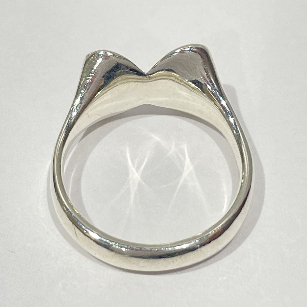 TIFFANY&amp;Co. Elsa Peretti Ribbon Motif No. 12 Ring Silver 925 Women's [Used AB] 20240310