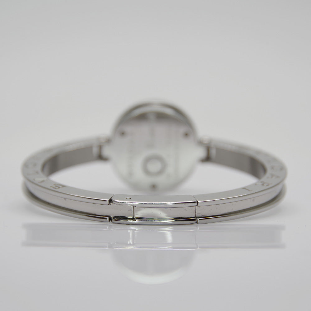 BVLGARI B-zero1 Diamond Bezel Bangle Watch Quartz White Dial BZ22S Watch Stainless Steel/Diamond Ladies [Used AB] 20240225
