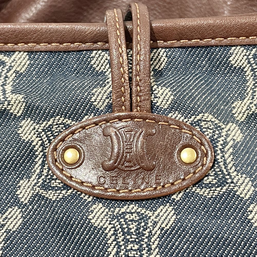 CELINE Bittersweet Paris Macadam Shoulder Bag Denim/Leather Women's [Used AB] 20240302