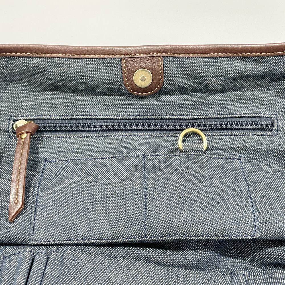 CELINE Bittersweet Paris Macadam Shoulder Bag Denim/Leather Women's [Used AB] 20240302