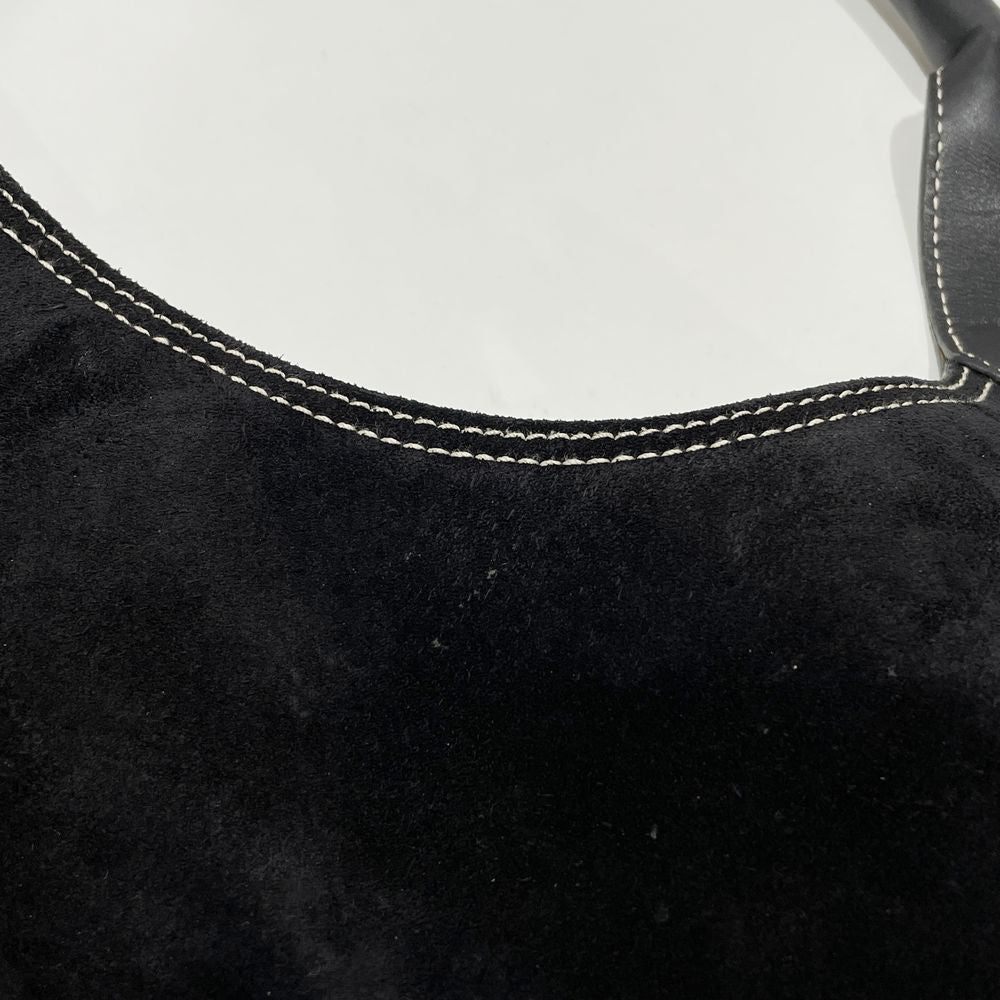 Salvatore Ferragamo Logo One Shoulder AU21/2790 Shoulder Bag Suede/Leather Women's [Used B] 20240224