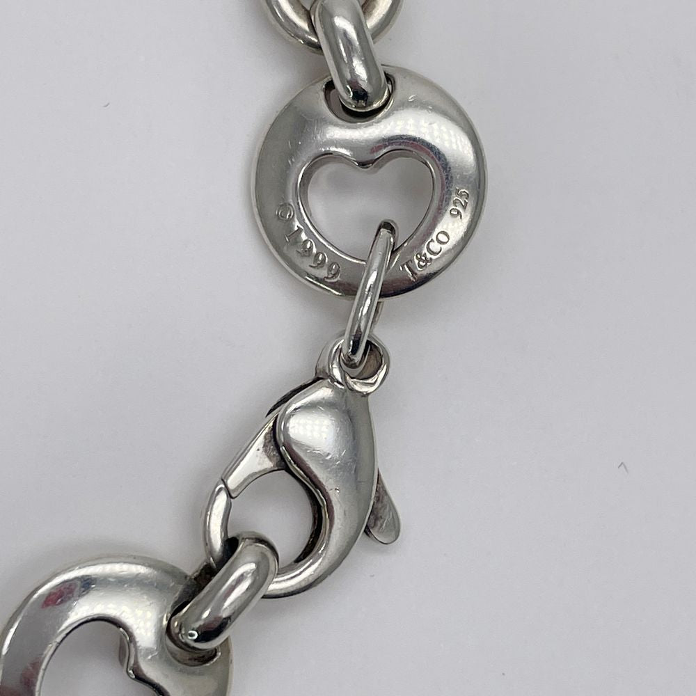 TIFFANY&amp;Co. Pierced Heart Vintage Bracelet Silver 925 Women's [Used B] 20240305