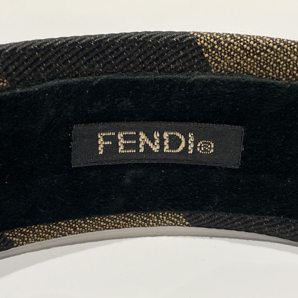 FENDI Pecan Thick Vintage Headband Canvas Women's [Used AB] 20240313