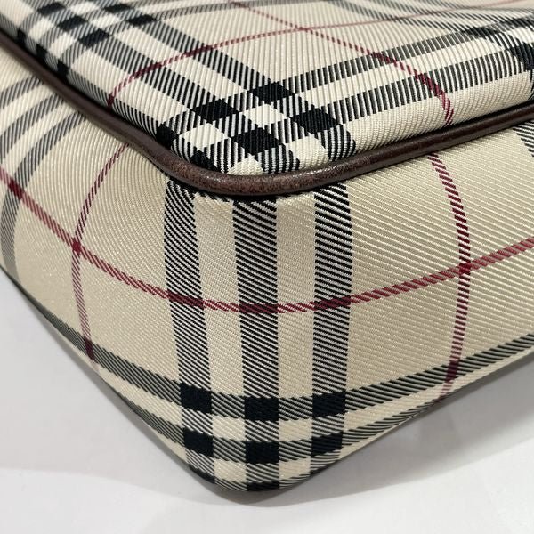 BURBERRY(バーバリー) ロゴ プレート チェック スクエア 斜め掛け ヴィンテージ ショルダーバッグ キャンバス/レザー レディース【中古B】20231209 - IT'S YOURS | VINTAGE - APRE【公式】ヴィンテージブランド通販