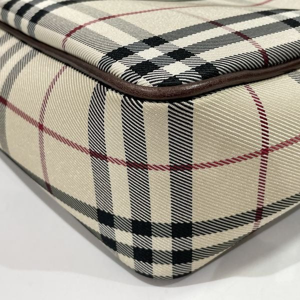 BURBERRY(バーバリー) ロゴ プレート チェック スクエア 斜め掛け ヴィンテージ ショルダーバッグ キャンバス/レザー レディース【中古B】20231209 - IT'S YOURS | VINTAGE - APRE【公式】ヴィンテージブランド通販